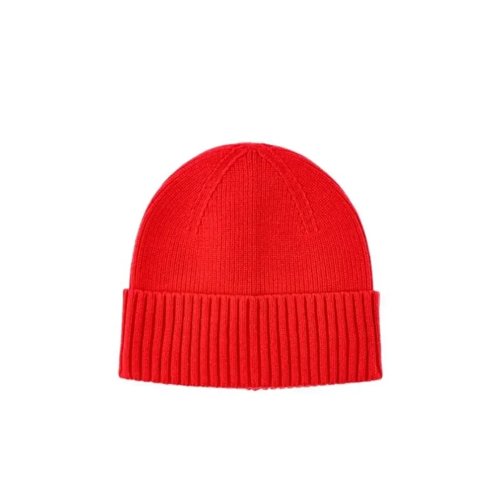 Time and Tru Women's Coordinate Beanie, One Size Fits Most, Red With White Glove